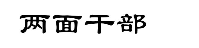 两面干部