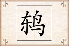 鸫怎么写