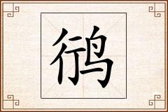 鸻怎么写