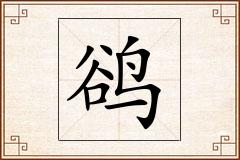 鹆怎么写