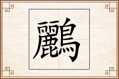 鸝怎么写