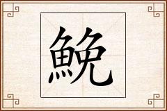 鮸怎么写
