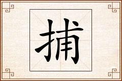 捕怎么写